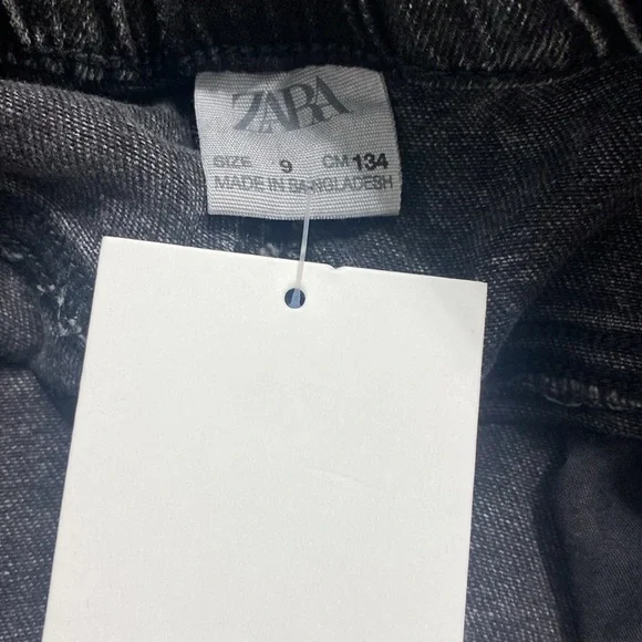 ZARA Black Wash Denim Jeans - Picture 3 of 7